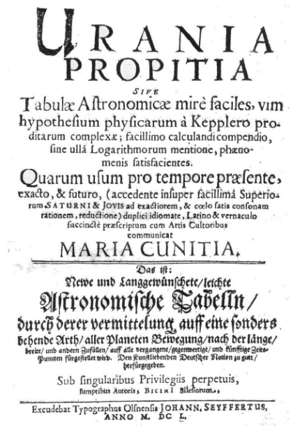 portada del libro original Urania Propitia
