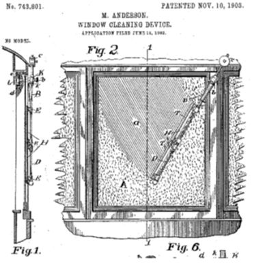 Limpiaparabrisas de Mary Anderson.    