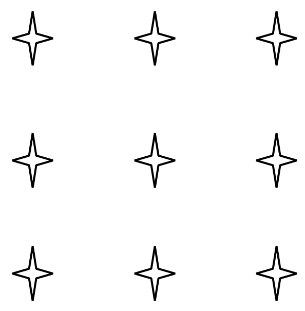 Es presenten 9 estrelles distribu&iuml;des en un quadrat 3 x 3