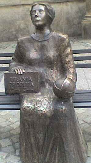 Escultura en bronce de Maria Cunitz