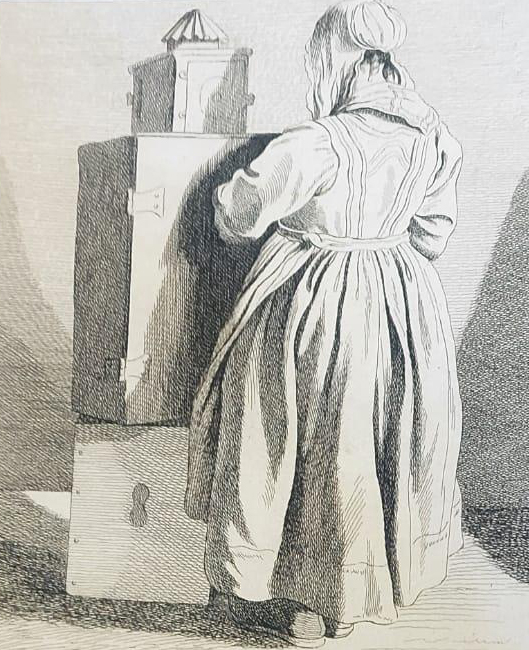 Ilustraci&oacute;n a l&iacute;nea: La linterna m&aacute;gica de 1746