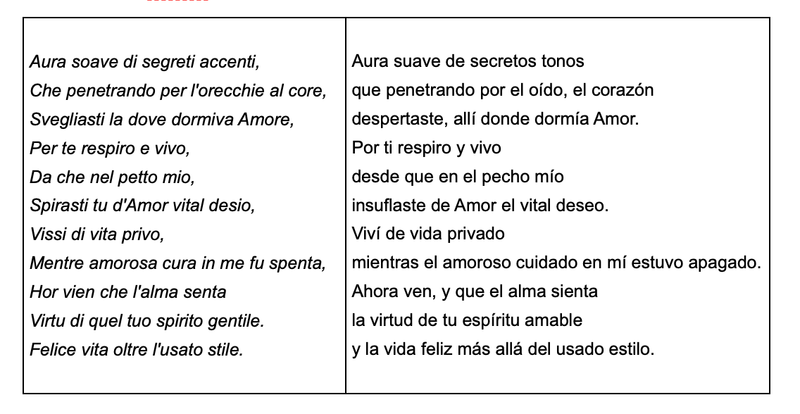 letra Aura soave